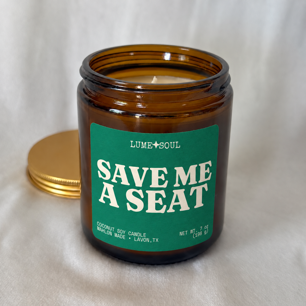 Save Me a Seat Candle