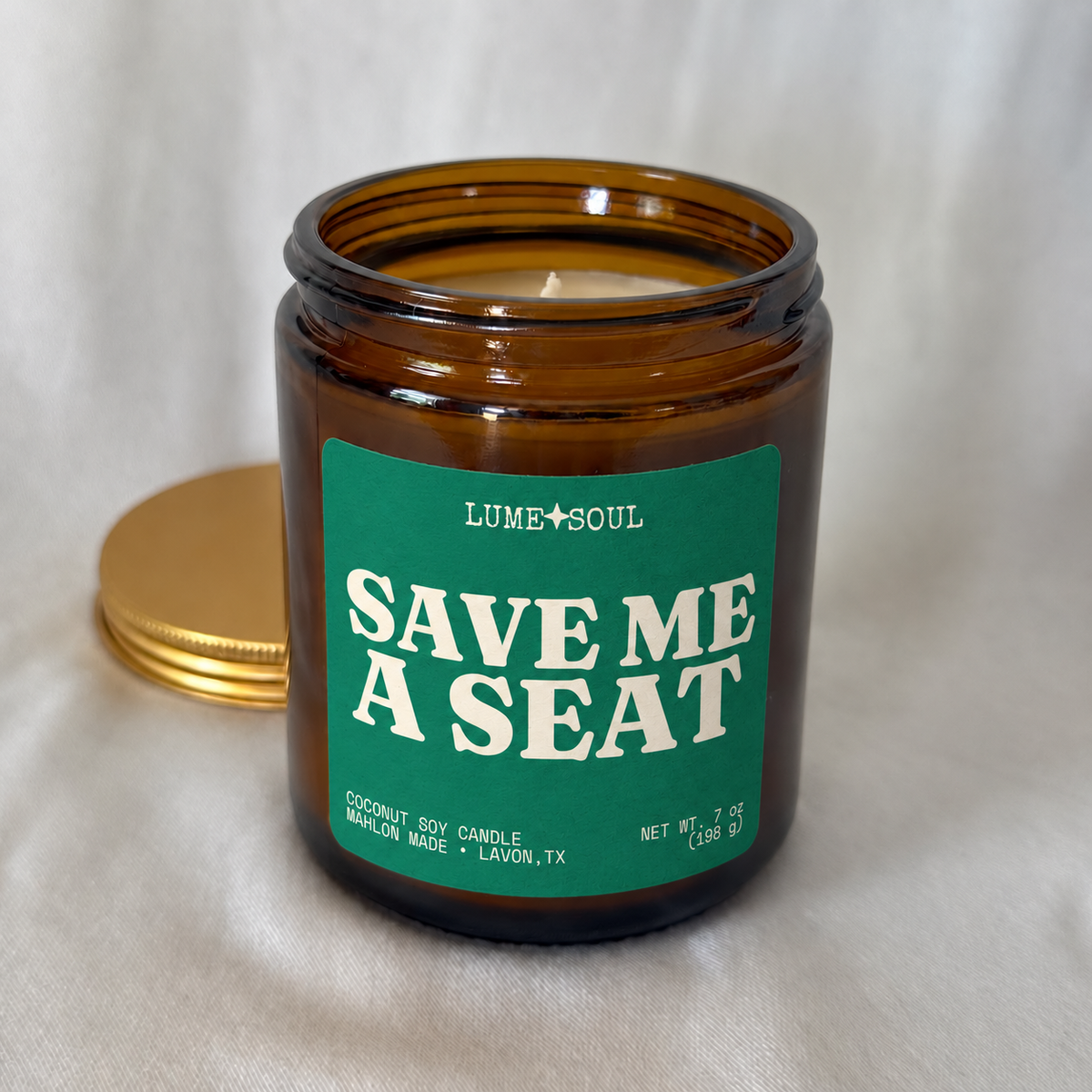 Save Me a Seat Candle