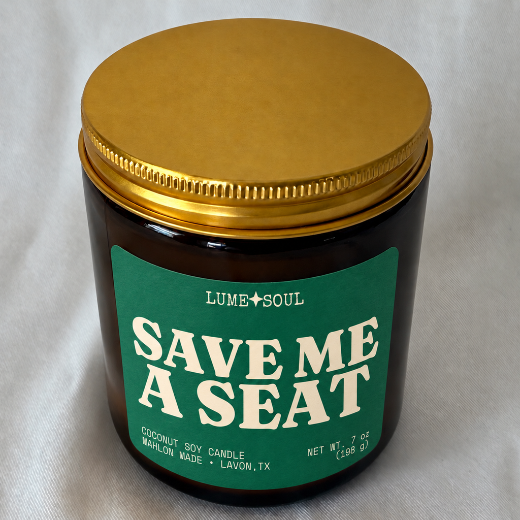 Save Me a Seat Candle