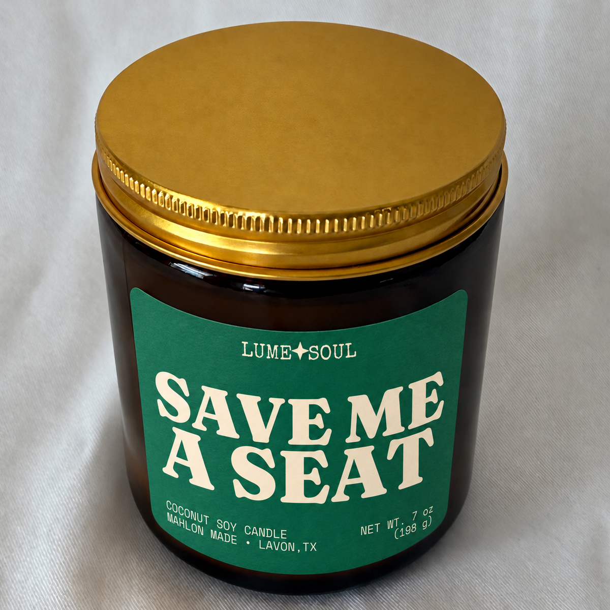 Save Me a Seat Candle